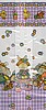 4 X 2 1/2 X 9 1/2  (SPRING BUNNIES) Clear Gusseted Bags (Qty 25) 1#